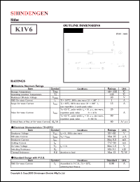 datasheet for K1V6 by Shindengen Electric Manufacturing Company Ltd.