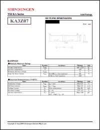 datasheet for KA3Z07 by Shindengen Electric Manufacturing Company Ltd.