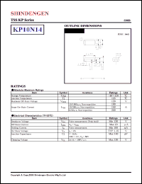 datasheet for KP10N14 by Shindengen Electric Manufacturing Company Ltd.