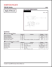 datasheet for KU5N12 by Shindengen Electric Manufacturing Company Ltd.