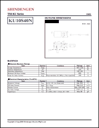 datasheet for KU10S40N by Shindengen Electric Manufacturing Company Ltd.