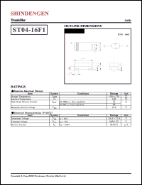 datasheet for ST04-16F1 by Shindengen Electric Manufacturing Company Ltd.