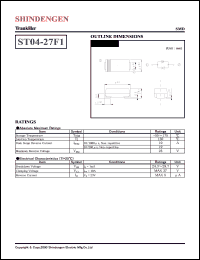 datasheet for ST04-27F1 by Shindengen Electric Manufacturing Company Ltd.