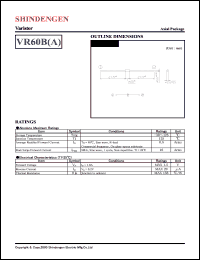 datasheet for VR-60B(A) by Shindengen Electric Manufacturing Company Ltd.