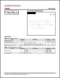 datasheet for VR-61B(A) by Shindengen Electric Manufacturing Company Ltd.