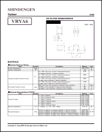 datasheet for VRYA6 by Shindengen Electric Manufacturing Company Ltd.