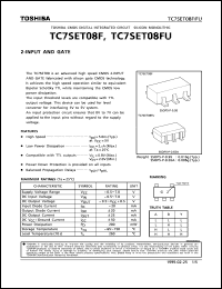 datasheet for TC7SET08F by Toshiba