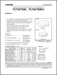 datasheet for TC7SET04FU by Toshiba