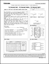 datasheet for TC74VHC74FT by Toshiba