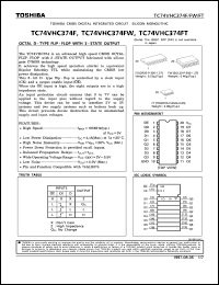 datasheet for TC74VHC374FT by Toshiba