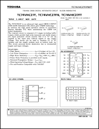 datasheet for TC74VHC27F by Toshiba