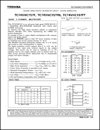 datasheet for TC74VHC157FT by Toshiba