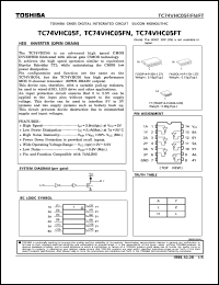 datasheet for TC74VHC05FN by Toshiba