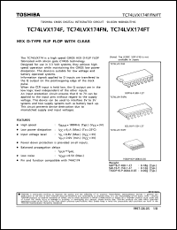 datasheet for TC74LVX174FN by Toshiba