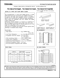 datasheet for TC74HCT273AFN by Toshiba