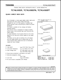 datasheet for TC74LVX02FT by Toshiba