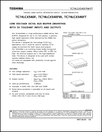 datasheet for TC74LCX540F by Toshiba