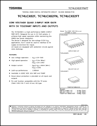 datasheet for TC74LCX02FT by Toshiba