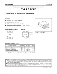 datasheet for TA4103F by Toshiba