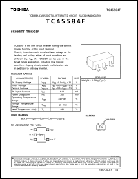 datasheet for TC4S584F by Toshiba