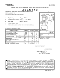 datasheet for 2SC5143 by Toshiba