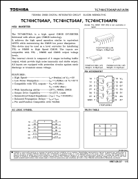 datasheet for TC74HCT04AFN by Toshiba