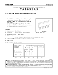 datasheet for TA8052AS by Toshiba