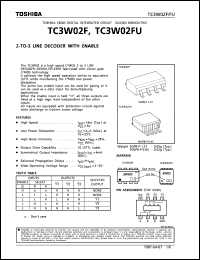datasheet for TC3W02FU by Toshiba
