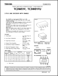 datasheet for TC3W01FU by Toshiba