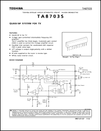 datasheet for TA8703S by Toshiba