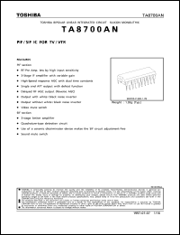 datasheet for TA8700AN by Toshiba