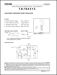datasheet for TA76431S by Toshiba