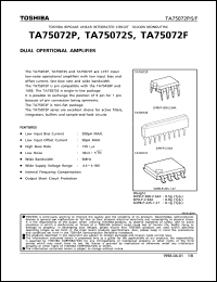 datasheet for TA75072F by Toshiba