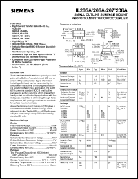 datasheet for IL207 by Infineon (formely Siemens)