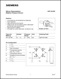 datasheet for KPY32-RK by Infineon (formely Siemens)