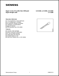 datasheet for LS3336-T by Infineon (formely Siemens)