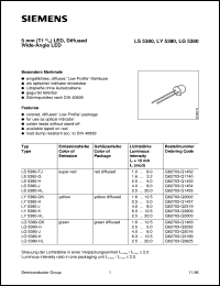 datasheet for LY5380-J by Infineon (formely Siemens)