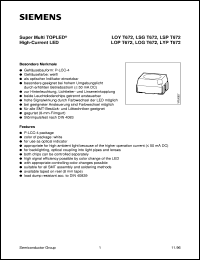 datasheet for LOGT672-MO by Infineon (formely Siemens)