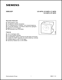 datasheet for LOA670-JM by Infineon (formely Siemens)