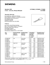 datasheet for LRB480-C by Infineon (formely Siemens)