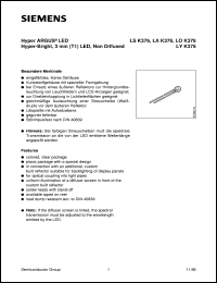 datasheet for LOK376-SV by Infineon (formely Siemens)