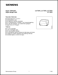 datasheet for LYT676-QT by Infineon (formely Siemens)