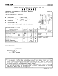 datasheet for 2SC5339 by Toshiba