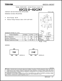 datasheet for 02CZ2.0-Z by Toshiba