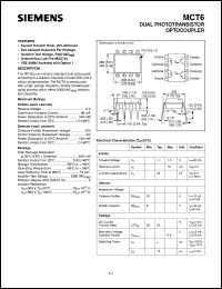 datasheet for MCT6 by Infineon (formely Siemens)