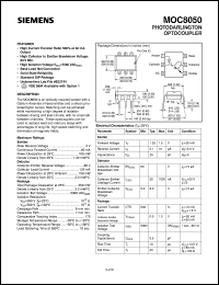 datasheet for MOC8050 by Infineon (formely Siemens)