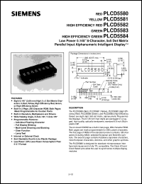 datasheet for PLCD5580 by Infineon (formely Siemens)