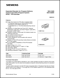 datasheet for SDA5649X by Infineon (formely Siemens)