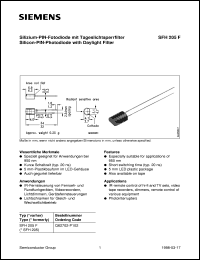 datasheet for SFH205F by Infineon (formely Siemens)