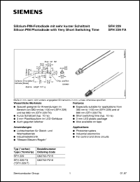 datasheet for SFH229 by Infineon (formely Siemens)